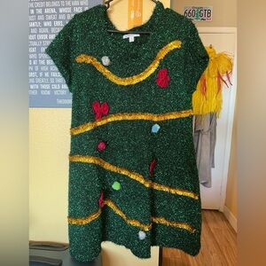 🎄 Christmas tree dress•ugly dress•ugly sweater•Christmas party dress